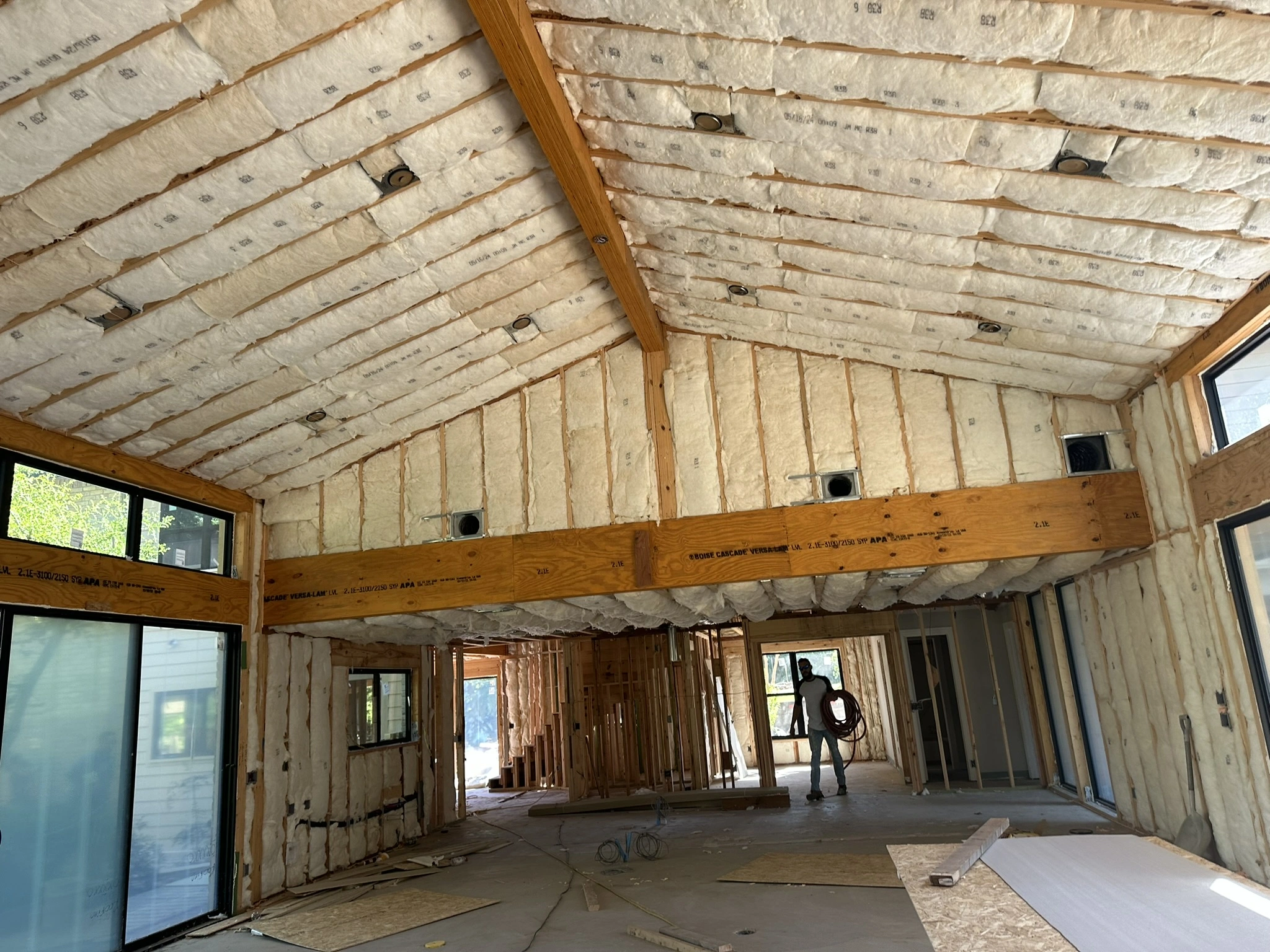 Spray foam insulation installation by HT Contractors, Frisco, TX