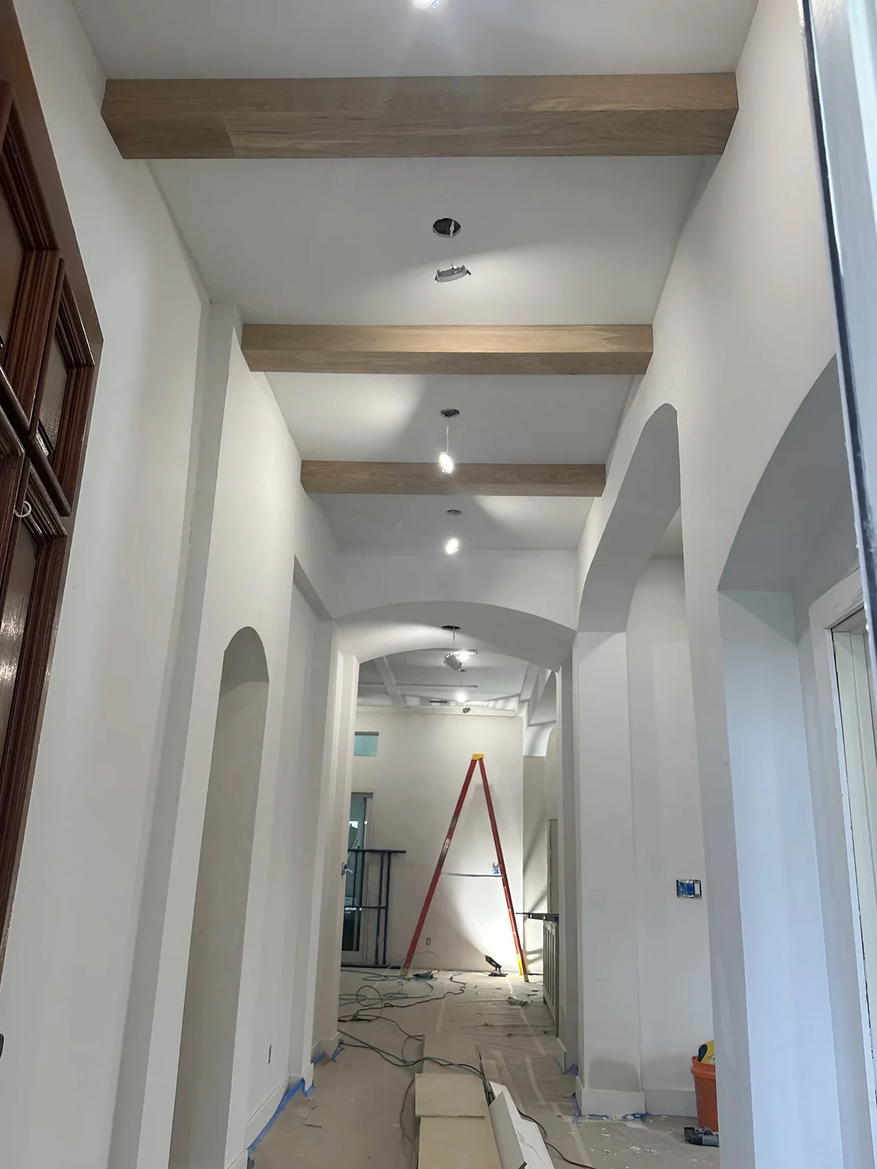 Hallway renovation in progress from the HT Contractors project gallery
