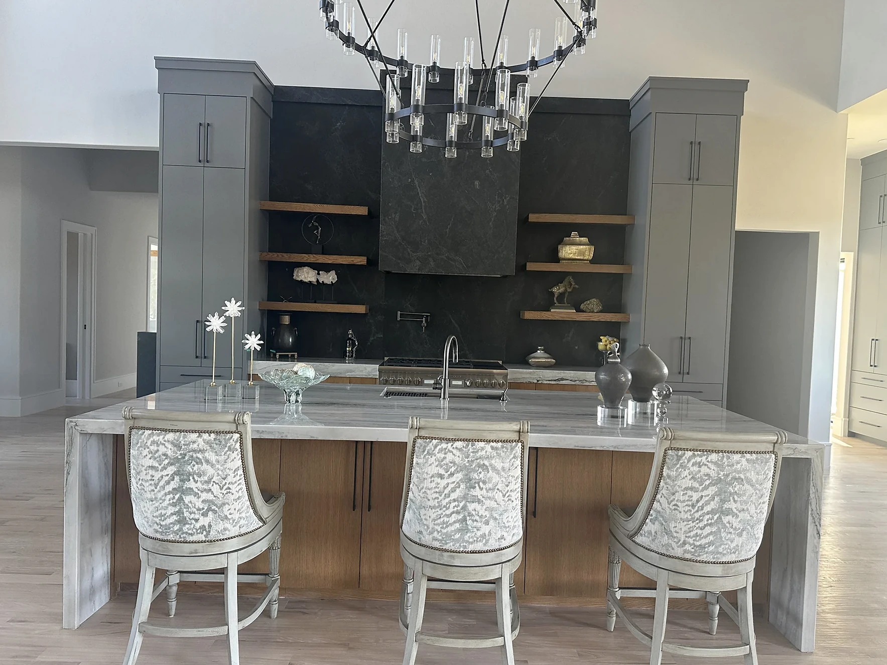 Kitchen cabinetry & island from the HT Contractors project gallery