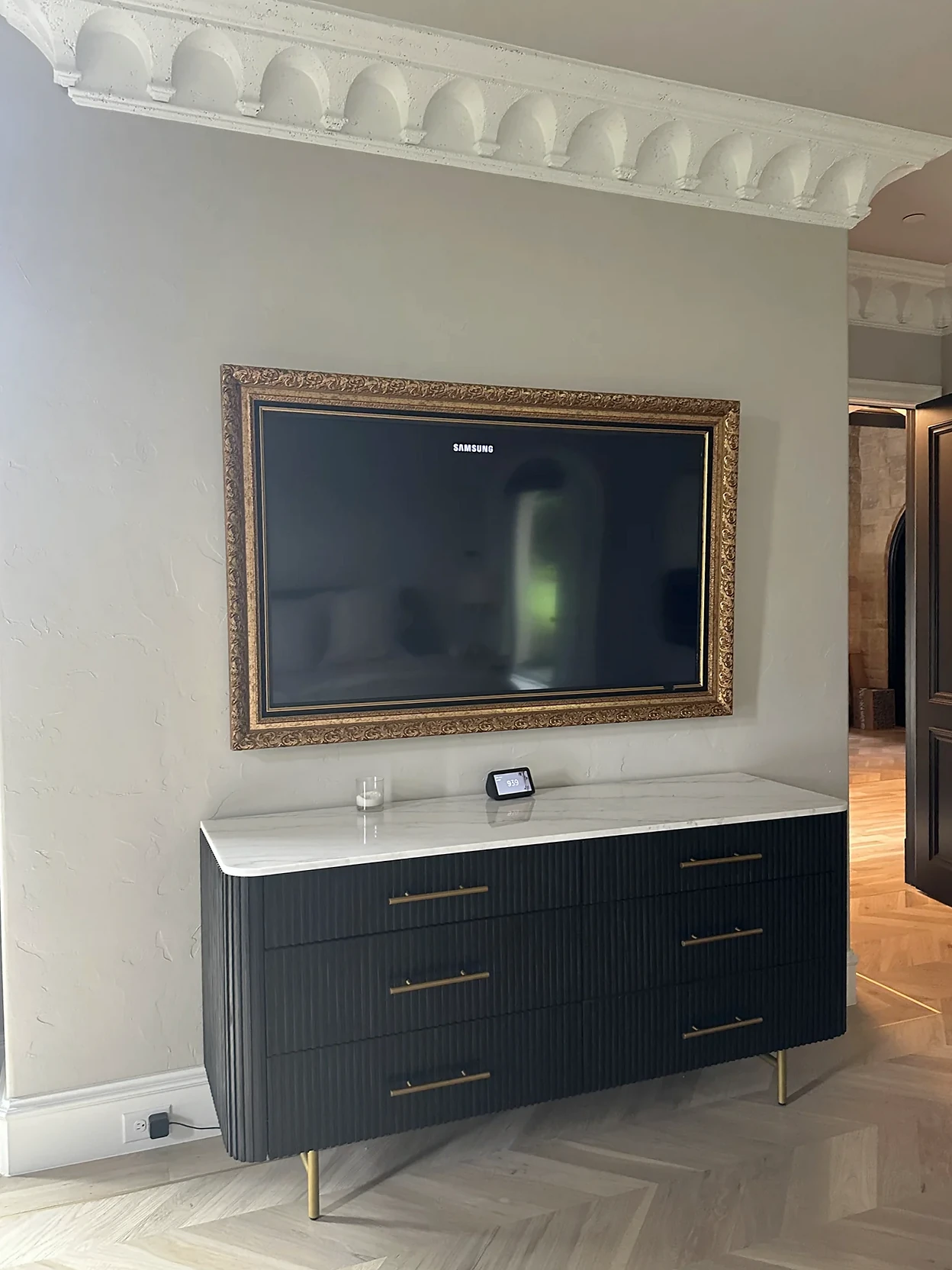 Built-in media cabinetry from the HT Contractors project gallery